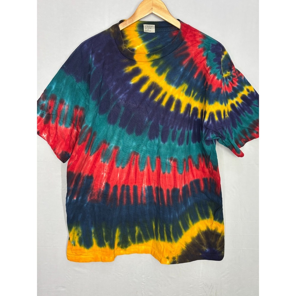 Sundog T-Shirt Mens Multicolor XL Colortone Tie-Dye Streetwear Vintage 90s
